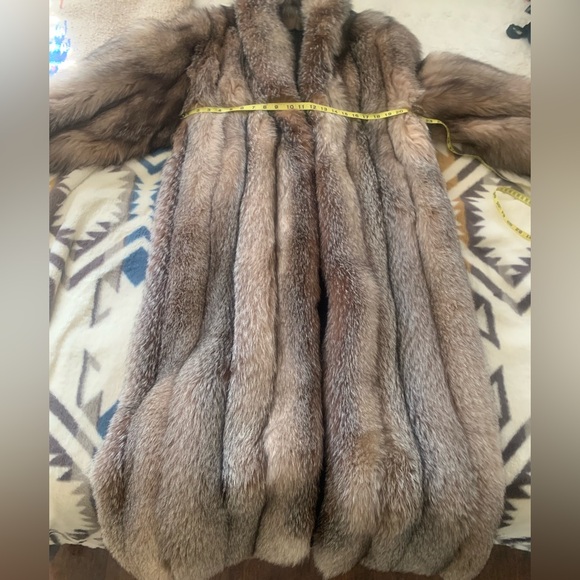 Jackets & Blazers - Crystal Fox Fur Coat full length